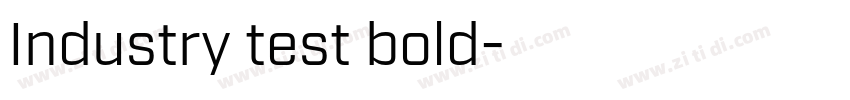 Industry test bold字体转换